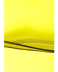 Желтый кожаный клатч от Baggini