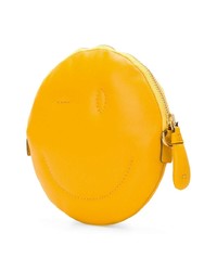 Желтый кожаный клатч от Anya Hindmarch