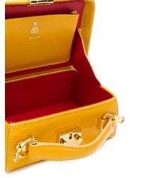 Желтый кожаный клатч от MARK CROSS