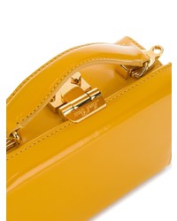 Желтый кожаный клатч от MARK CROSS