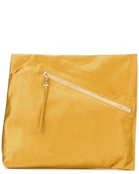 Желтый кожаный клатч от Diane von Furstenberg