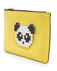 Желтый кожаный клатч от Les Petits Joueurs