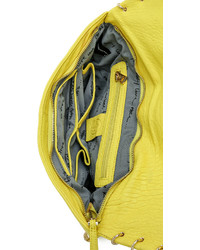 Желтый кожаный клатч от Ash