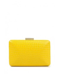 Желтый кожаный клатч от Olga Berg