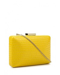 Желтый кожаный клатч от Olga Berg