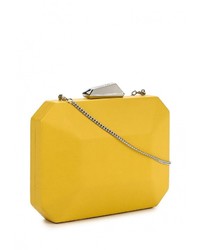 Желтый кожаный клатч от Olga Berg