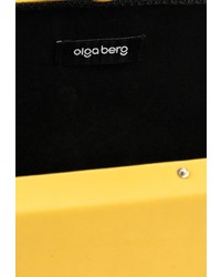 Желтый кожаный клатч от Olga Berg