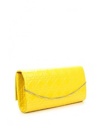 Желтый кожаный клатч от Olga Berg