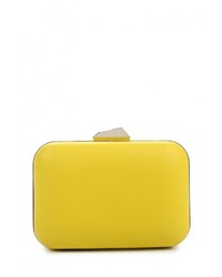 Желтый кожаный клатч от Olga Berg