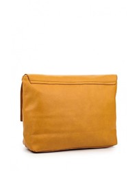 Желтый кожаный клатч от Piazza Italia