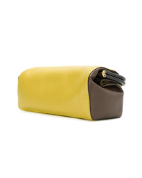 Желтый кожаный клатч от Marni