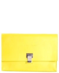 Желтый кожаный клатч от Proenza Schouler