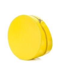 Желтый кожаный клатч от Building Block
