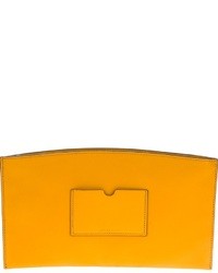 Желтый кожаный клатч от Reed Krakoff