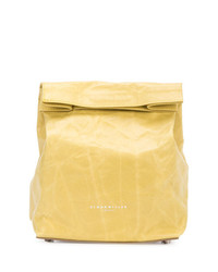 Желтый кожаный клатч от Simon Miller