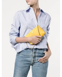 Желтый кожаный клатч от Dolce & Gabbana