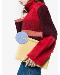 Желтый кожаный клатч от Roksanda