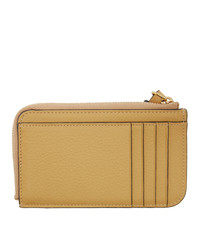 Желтый кожаный клатч от Chloé