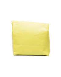 Желтый кожаный клатч от Simon Miller
