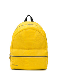 Желтый кожаный рюкзак