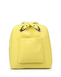 Женский желтый кожаный рюкзак от Baggini