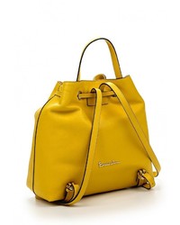 Женский желтый кожаный рюкзак от Braccialini