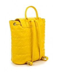 Женский желтый кожаный рюкзак от Braccialini