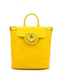 Женский желтый кожаный рюкзак от Braccialini