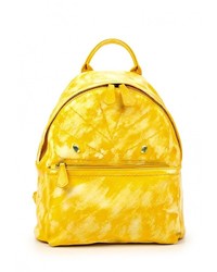 Женский желтый кожаный рюкзак от Chantal