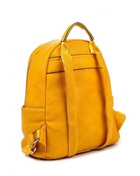 Женский желтый кожаный рюкзак от Johnny