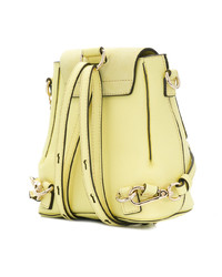 Женский желтый кожаный рюкзак от Chloé