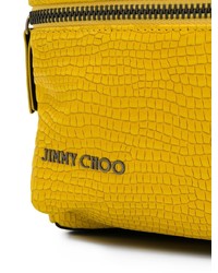 Мужской желтый кожаный рюкзак от Jimmy Choo