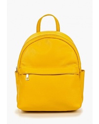 Женский желтый кожаный рюкзак от Roberta Rossi