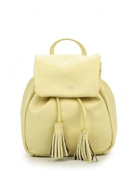 Женский желтый кожаный рюкзак от Tru Trussardi