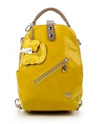 Женский желтый кожаный рюкзак от Vera Victoria Vito