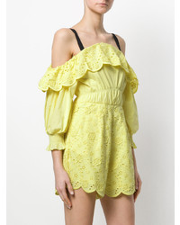 Желтый комбинезон с шортами от Three floor