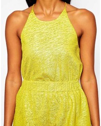 Желтый комбинезон с шортами от Shakuhachi