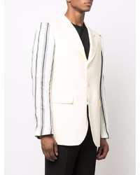 Мужской желтый льняной пиджак от Wales Bonner