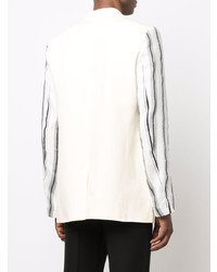 Мужской желтый льняной пиджак от Wales Bonner