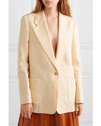 Женский желтый льняной пиджак от Acne Studios