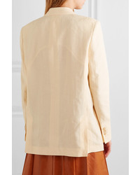 Женский желтый льняной пиджак от Acne Studios