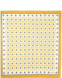 Желтый нагрудный платок с принтом от Boglioli