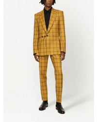 Мужской желтый пиджак в клетку от Dolce & Gabbana