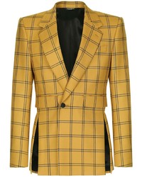 Мужской желтый пиджак в клетку от Dolce & Gabbana