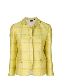 Желтый пиджак в шотландскую клетку
