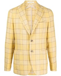 Мужской желтый пиджак в шотландскую клетку от Tagliatore