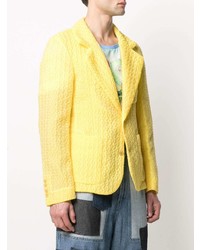 Мужской желтый пиджак от Walter Van Beirendonck Pre-Owned