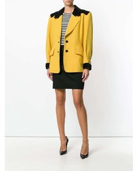 Женский желтый пиджак от Yves Saint Laurent Vintage
