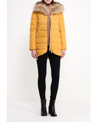 Женский желтый пуховик от Clasna