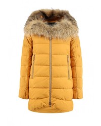 Женский желтый пуховик от Clasna